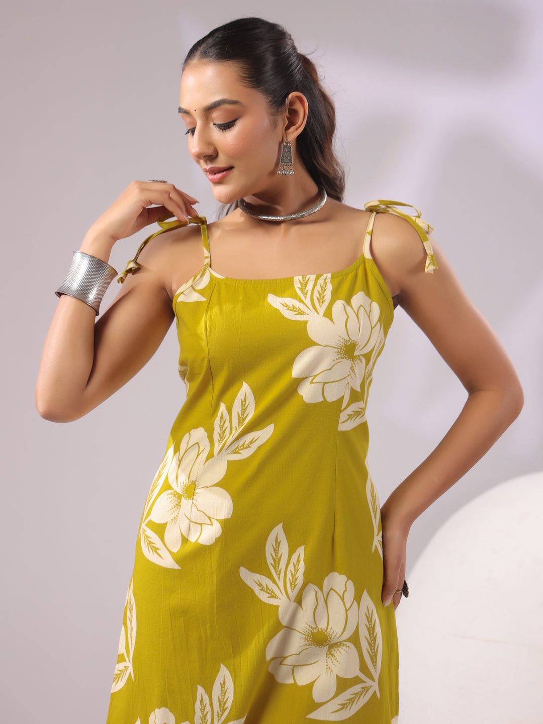 Cotton Printed Sleeveless Kurtas