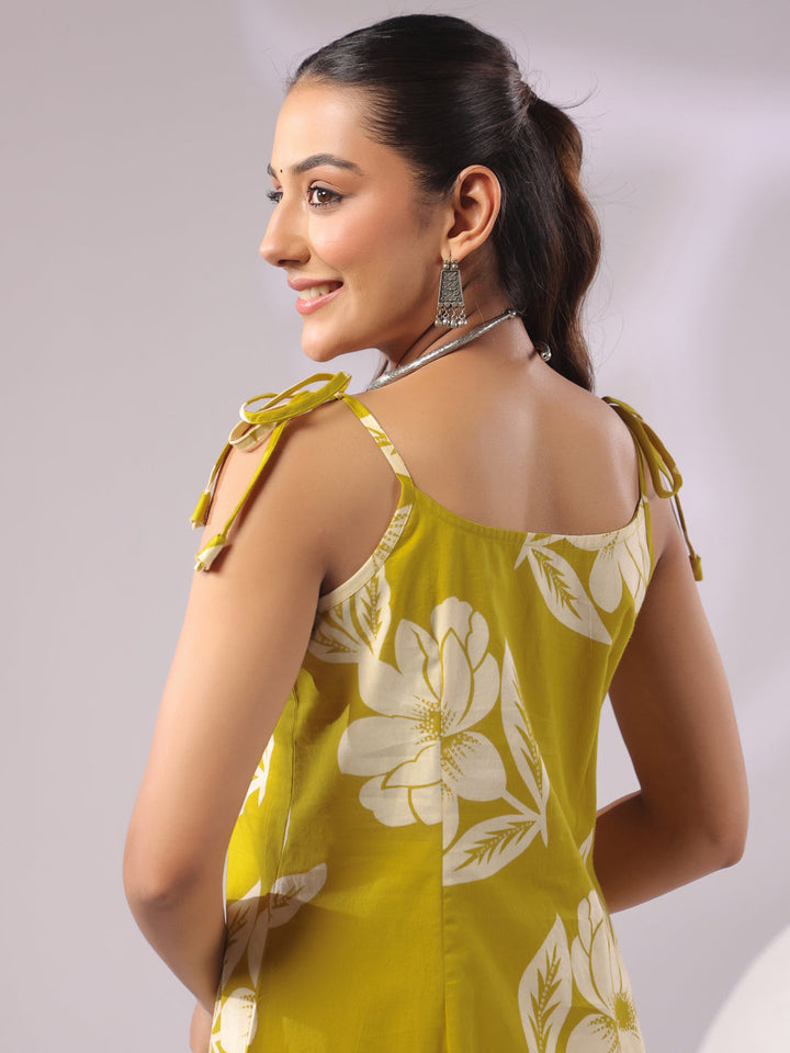 Cotton Printed Sleeveless Kurtas
