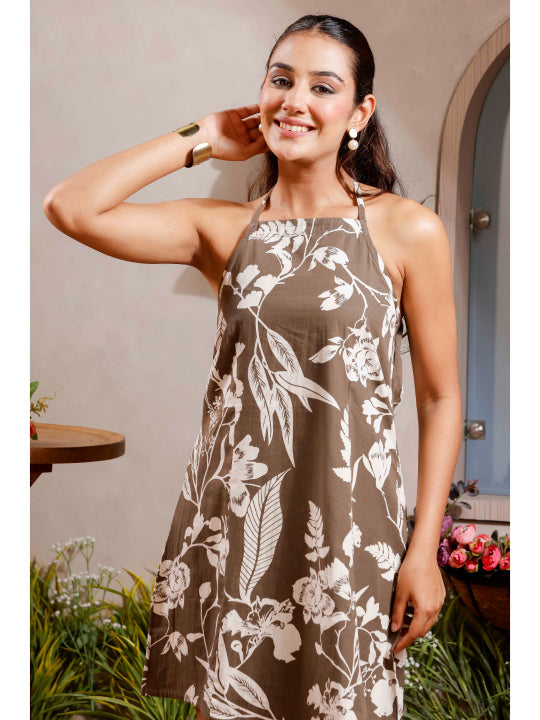 A-Line Printed Dress