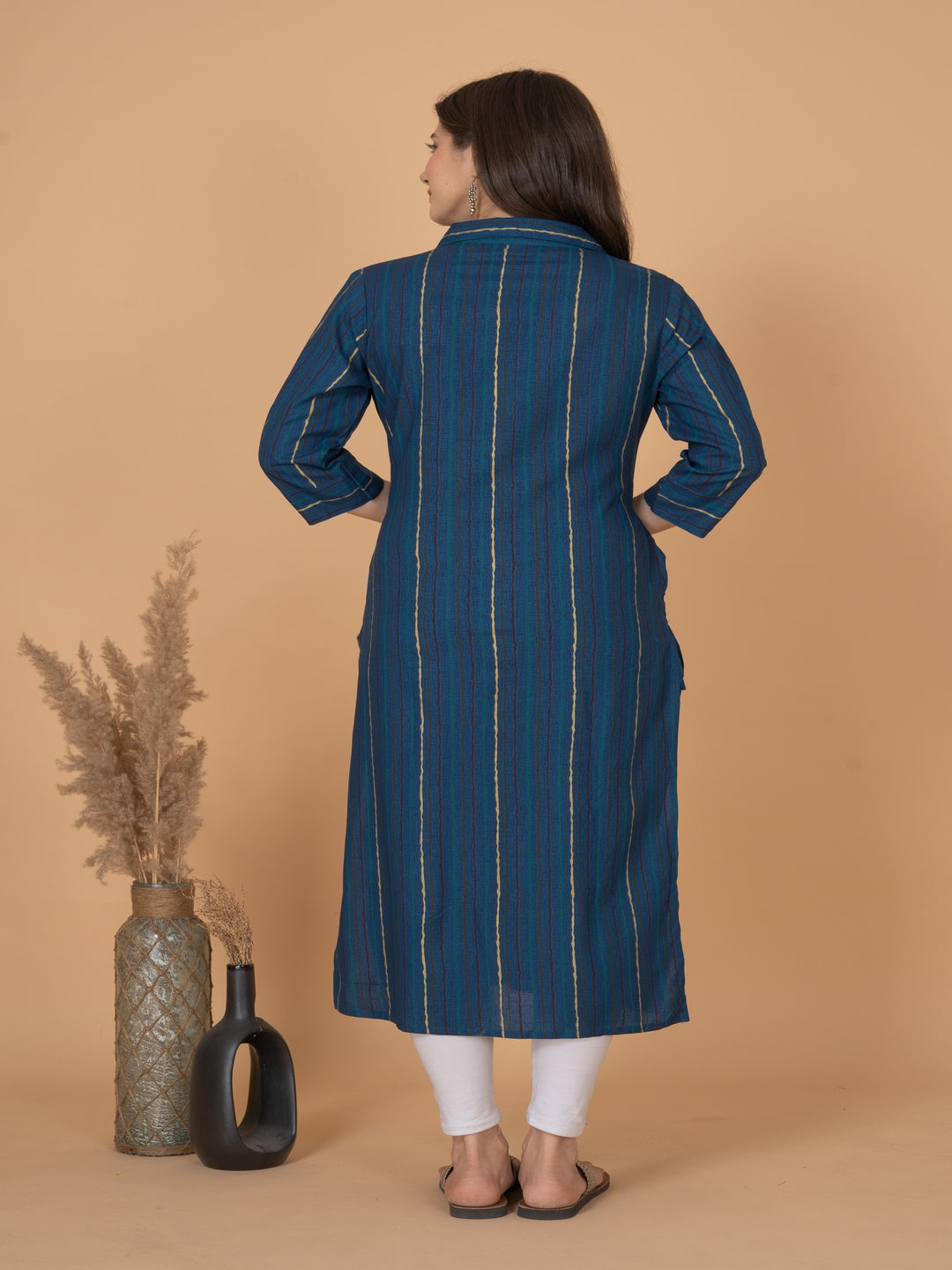Collared Aline Printed Kurti For Women