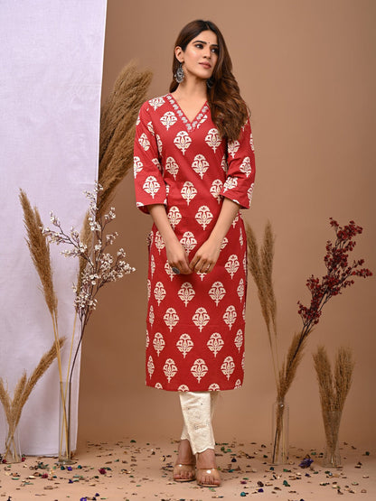 Pure Cotton Printed Kurti For Women