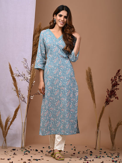 Pure Cotton Printed Kurti For Women