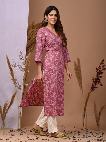 Pure Cotton Printed Kurti For Women