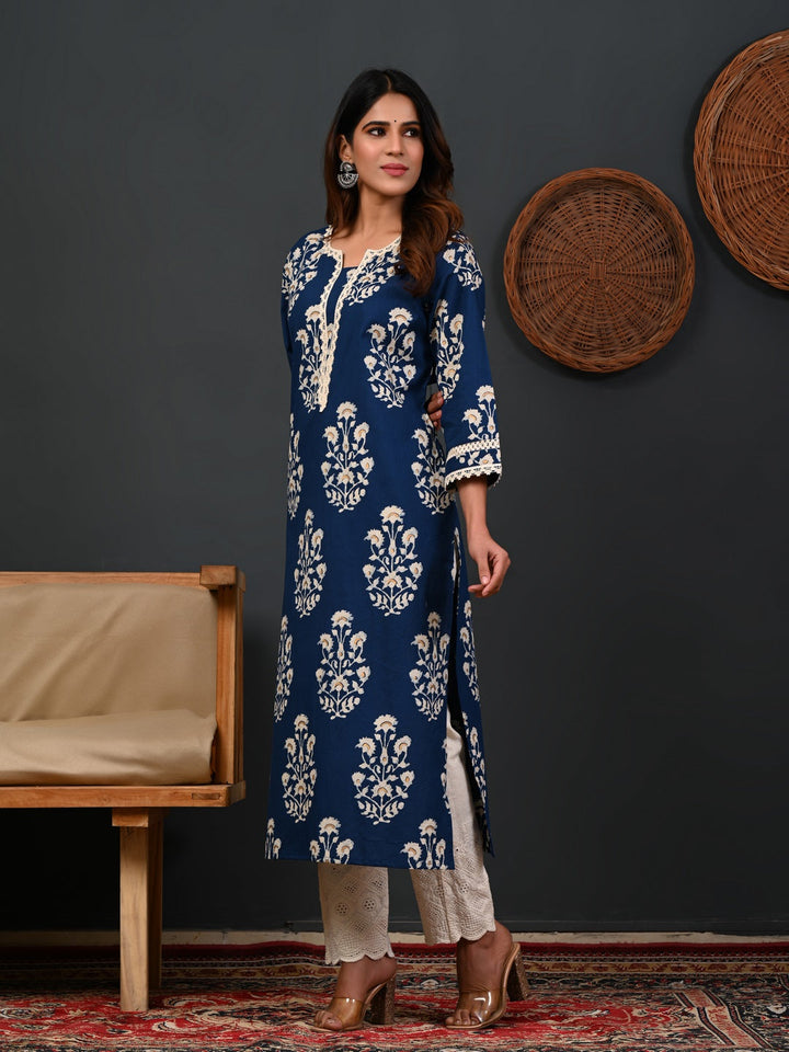 Printed Cotton Kurti For Women