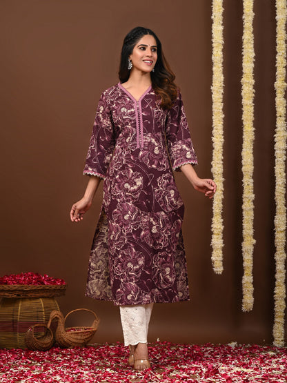 Printed Cotton Kurti For Women