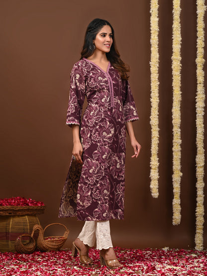 Printed Cotton Kurti For Women