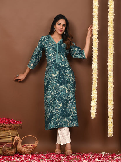 Printed Cotton Kurti For Women