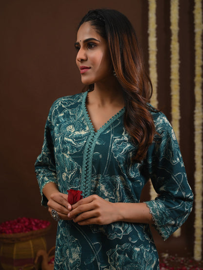 Printed Cotton Kurti For Women