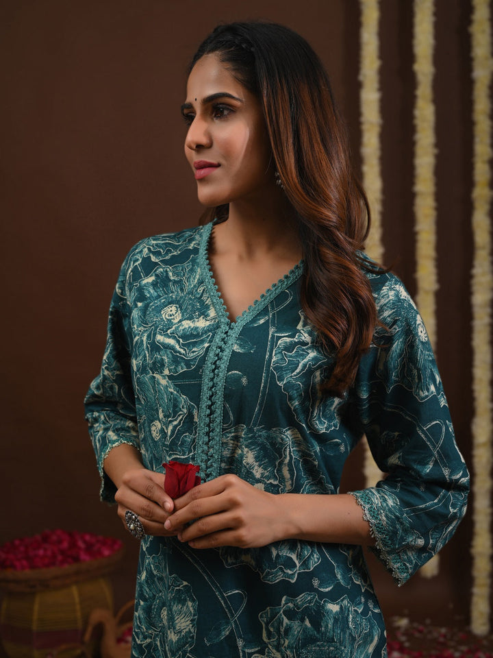 Printed Cotton Kurti For Women