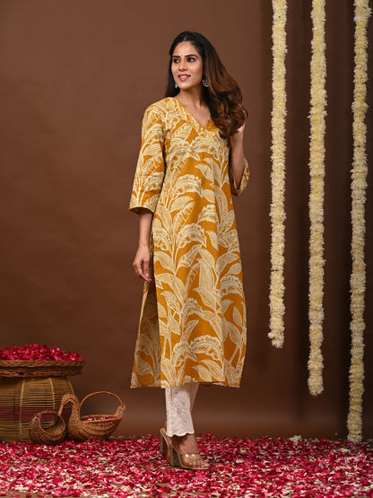 Printed Cotton Kurti For Women