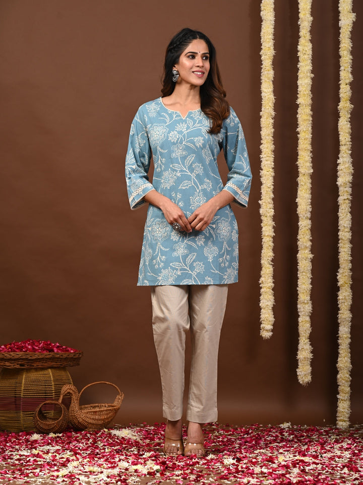 Rimeline green printed kurti – wholesale supplier