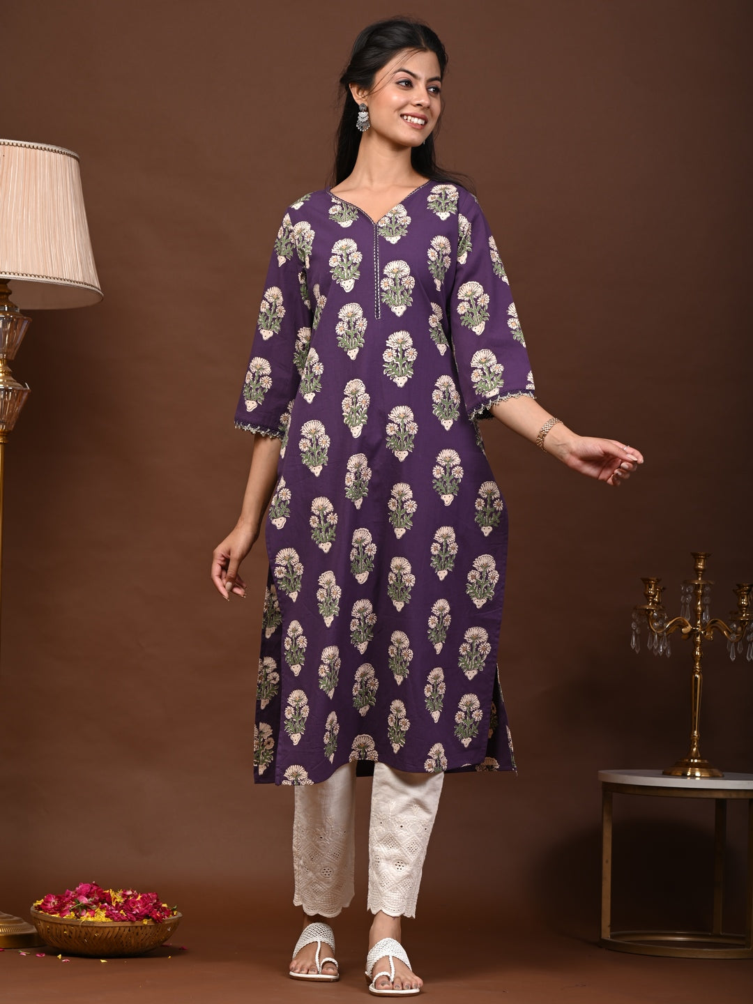 Rimeline burgundy printed kurta – wholesale manufacturer & exporter from India