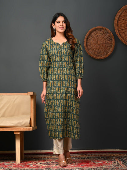 Printed Cotton Kurti For Women