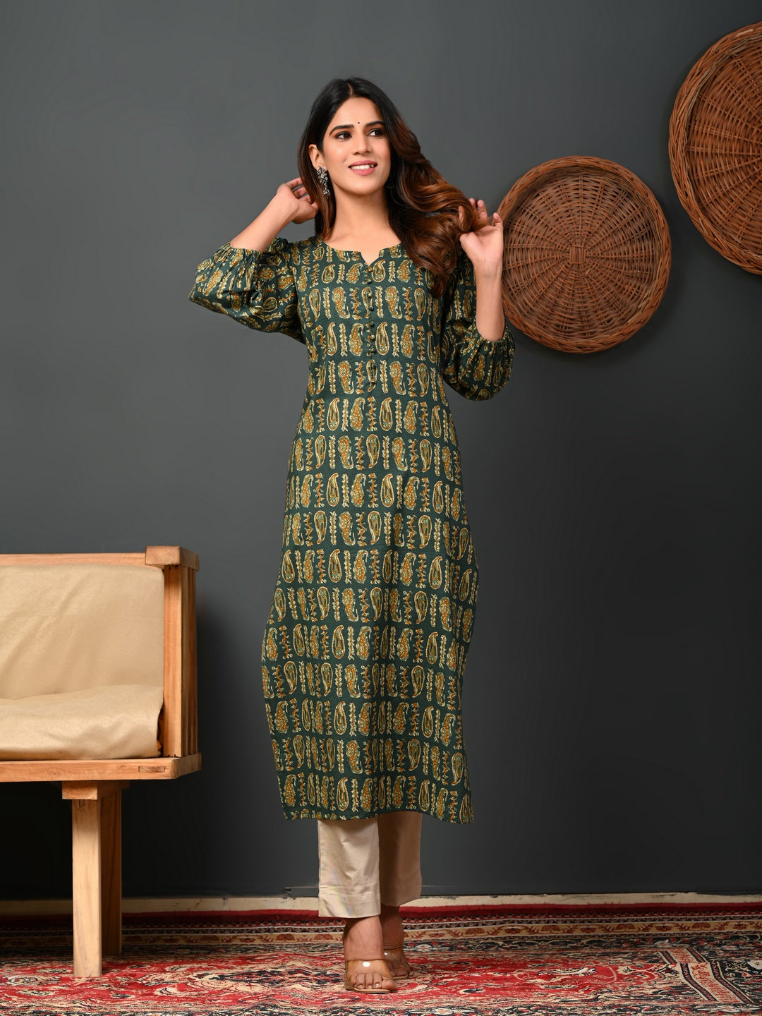 Printed Cotton Kurti For Women