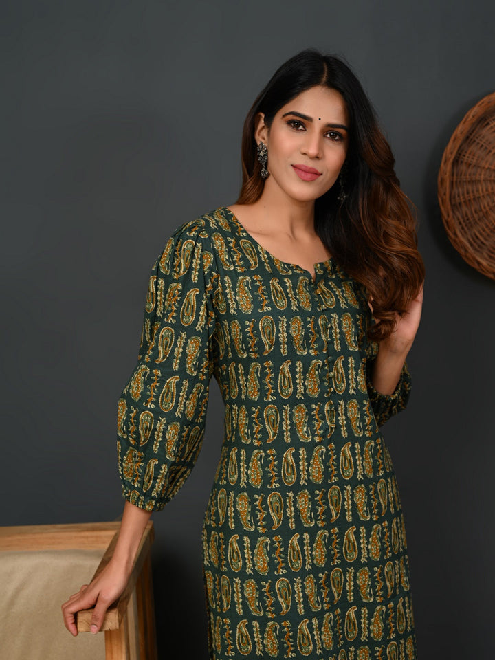 Printed Cotton Kurti For Women