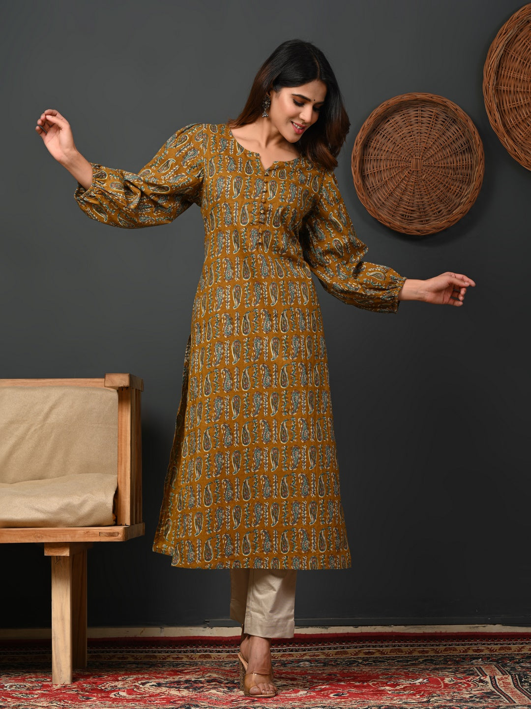 Printed Cotton Kurti For Women