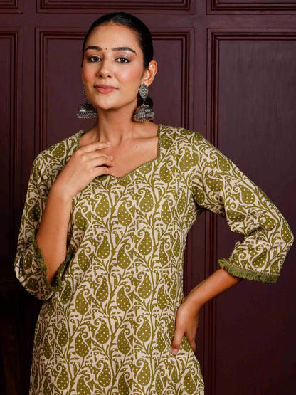 Printed Cotton Kurti For Women
