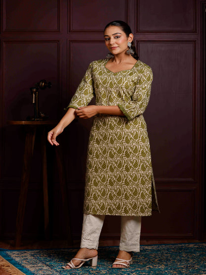 Printed Cotton Kurti For Women