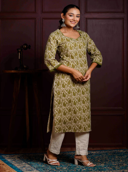 Printed Cotton Kurti For Women