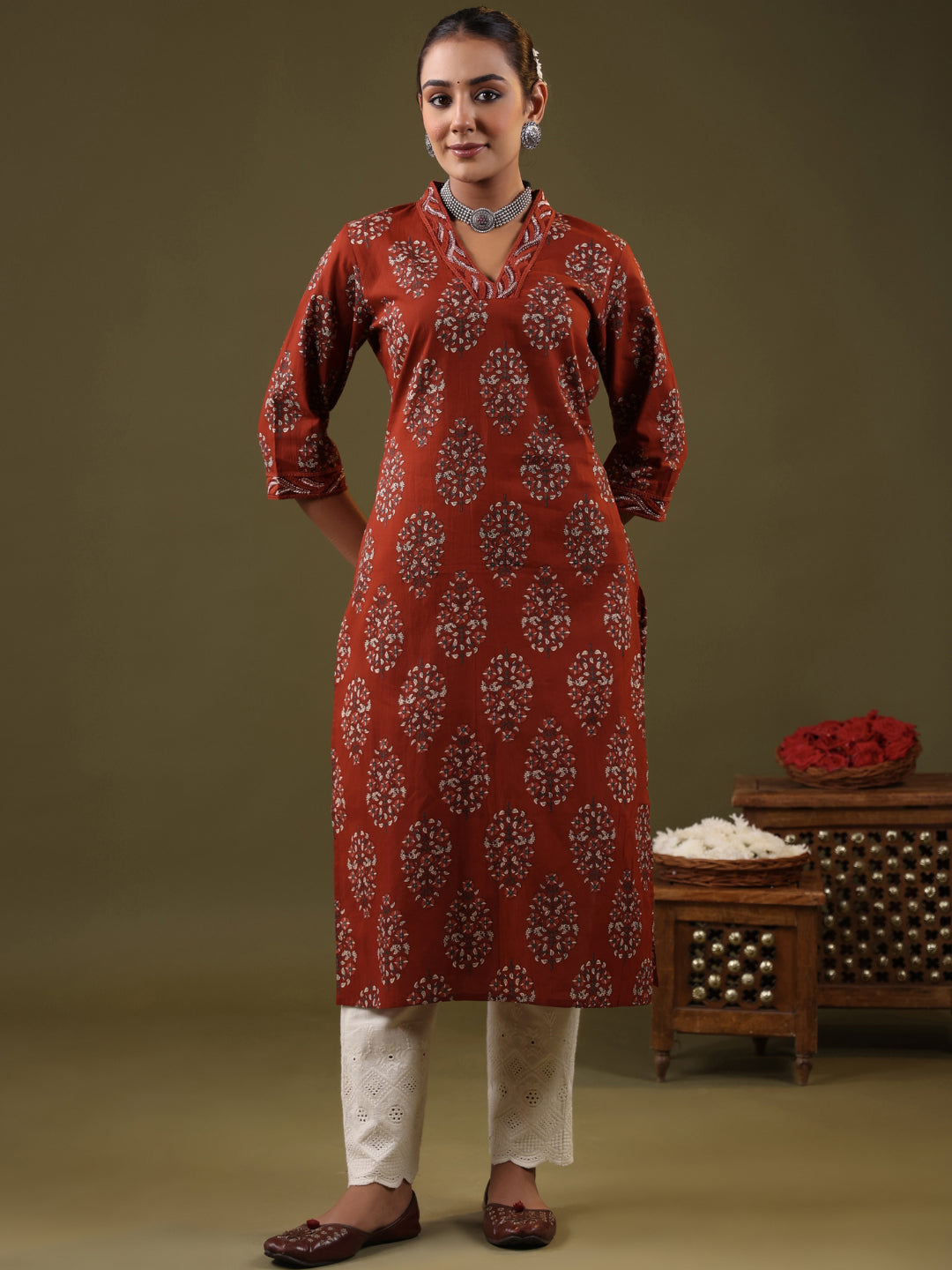 Printed Cotton Kurti For Women