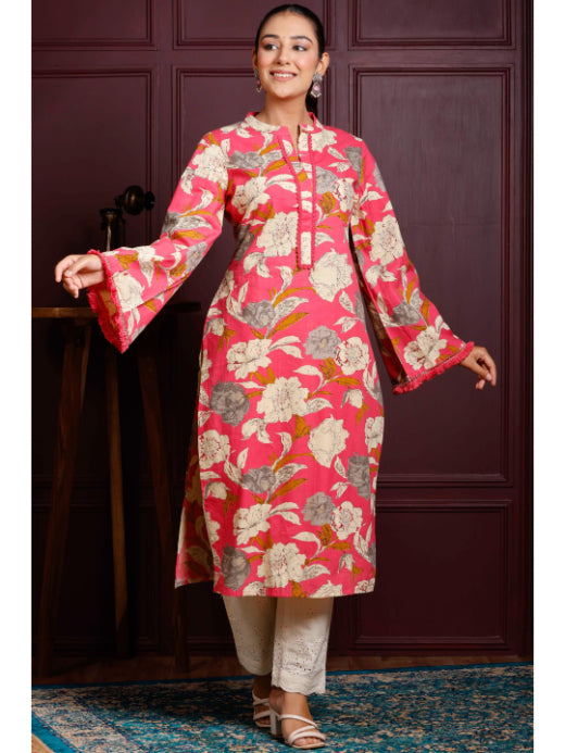 Straight Printed Cotton Kurtas