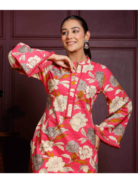 Straight Printed Cotton Kurtas