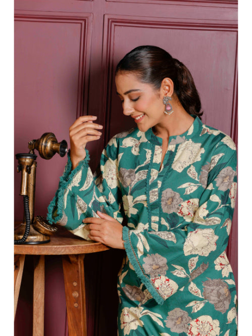 Straight Printed Cotton Kurtas