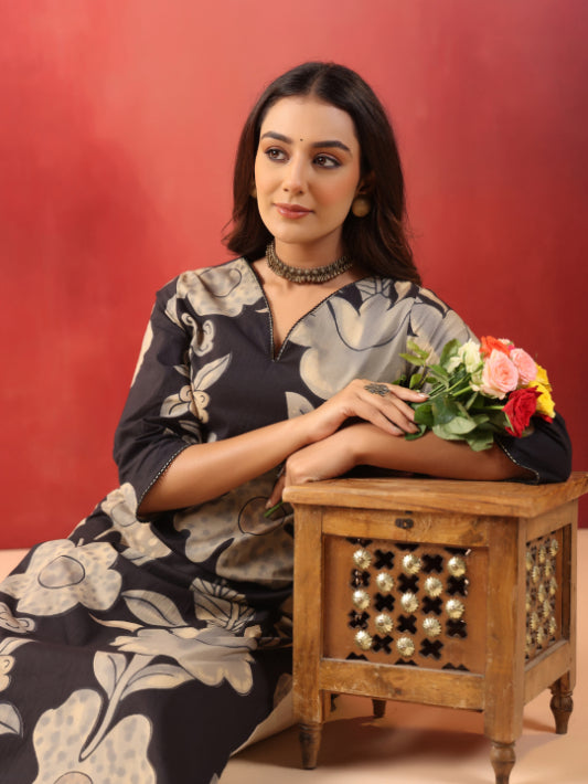 Straight Printed Cotton Kurtas