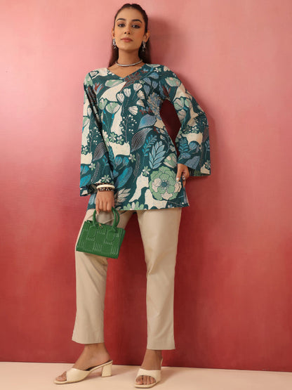 A-line Printed Cotton Kurtis