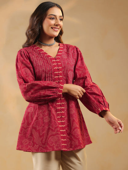 Printed Cotton Kurti For Women