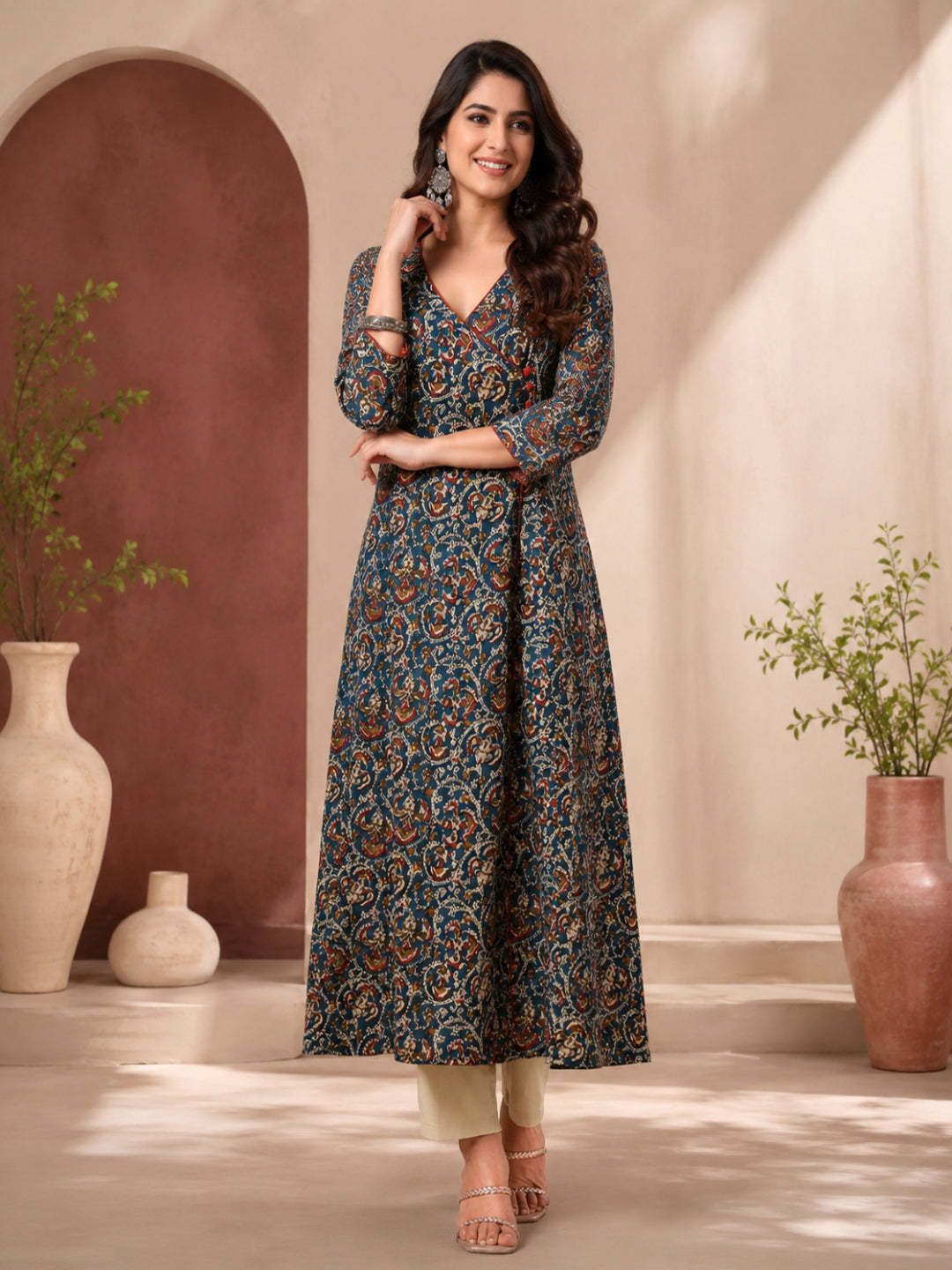 Women Ethnic Motifs Printed Floral Kurta