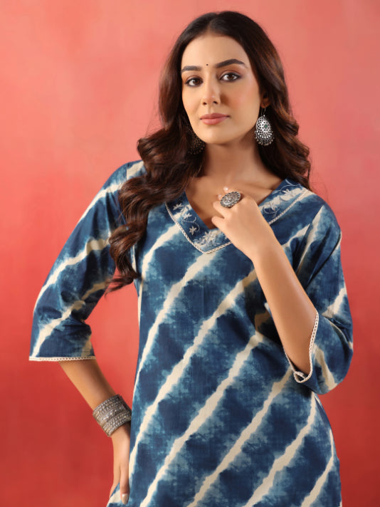 Straight Printed Cotton Kurtas