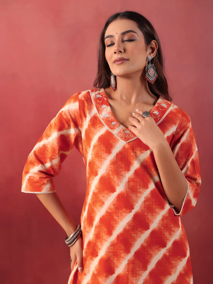 Straight Printed Cotton Kurtas