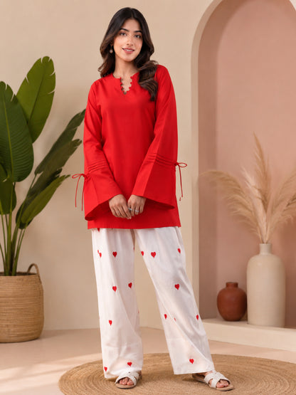 Cotton Solid Long Sleeves Kurta Sets