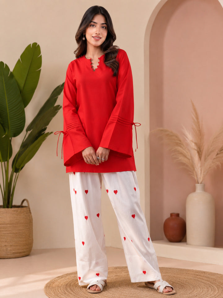 Cotton Solid Long Sleeves Kurta Sets