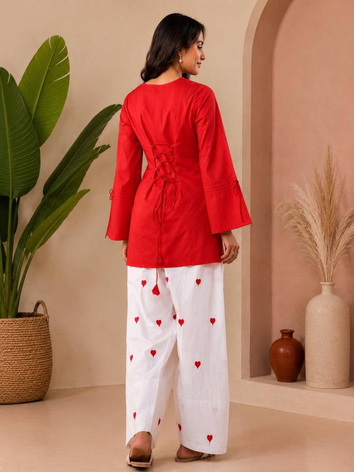 Cotton Solid Long Sleeves Kurta Sets