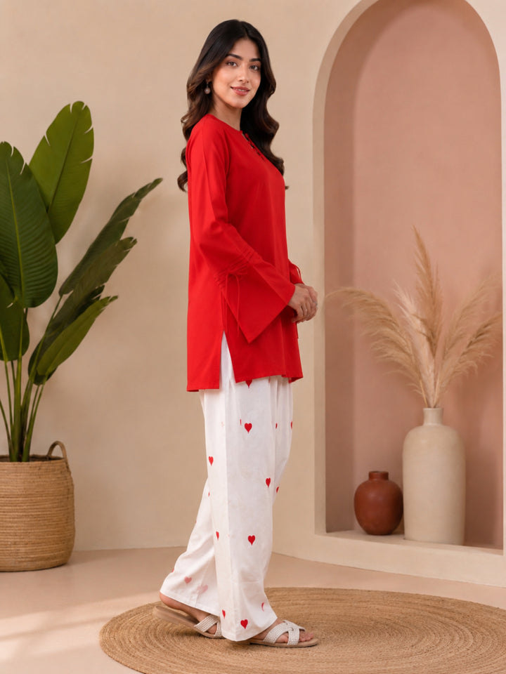 Cotton Solid Long Sleeves Kurta Sets