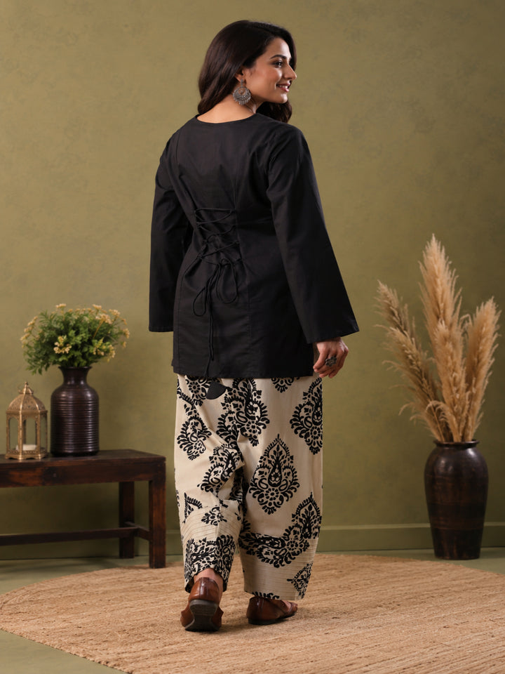 Cotton Printed Long Sleeves Kurta Sets