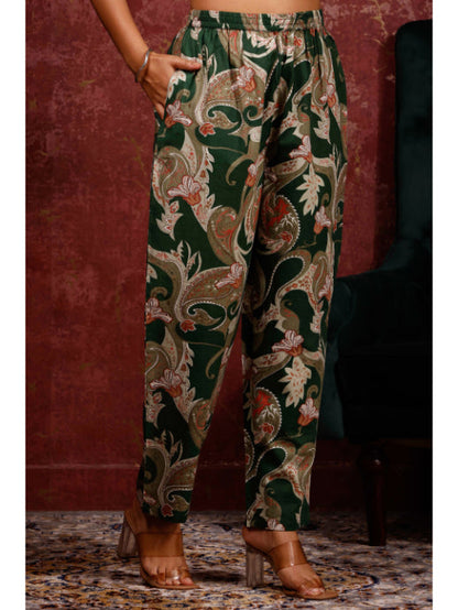 A-Line Printed Cotton Kurta Set