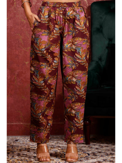 A-Line Printed Cotton Kurta Set