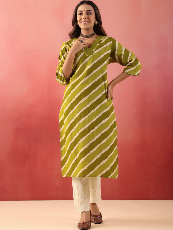 Straight Printed Cotton Kurtas