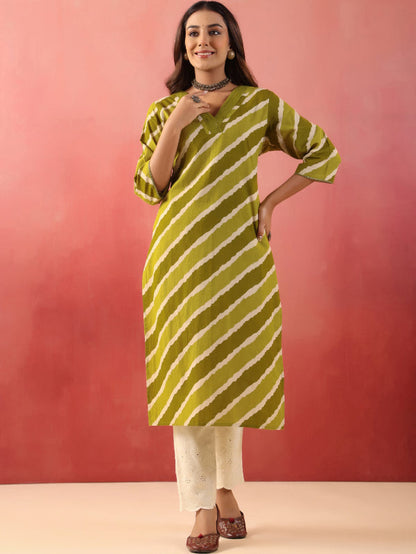 Straight Printed Cotton Kurtas