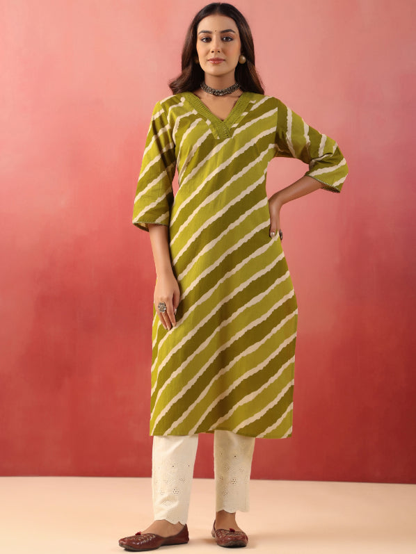 Straight Printed Cotton Kurtas