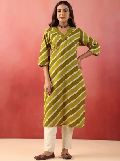 Straight Printed Cotton Kurtas