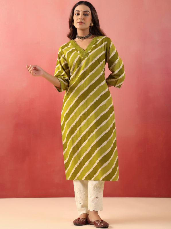 Straight Printed Cotton Kurtas