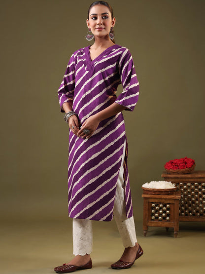 Straight Printed Cotton Kurtas