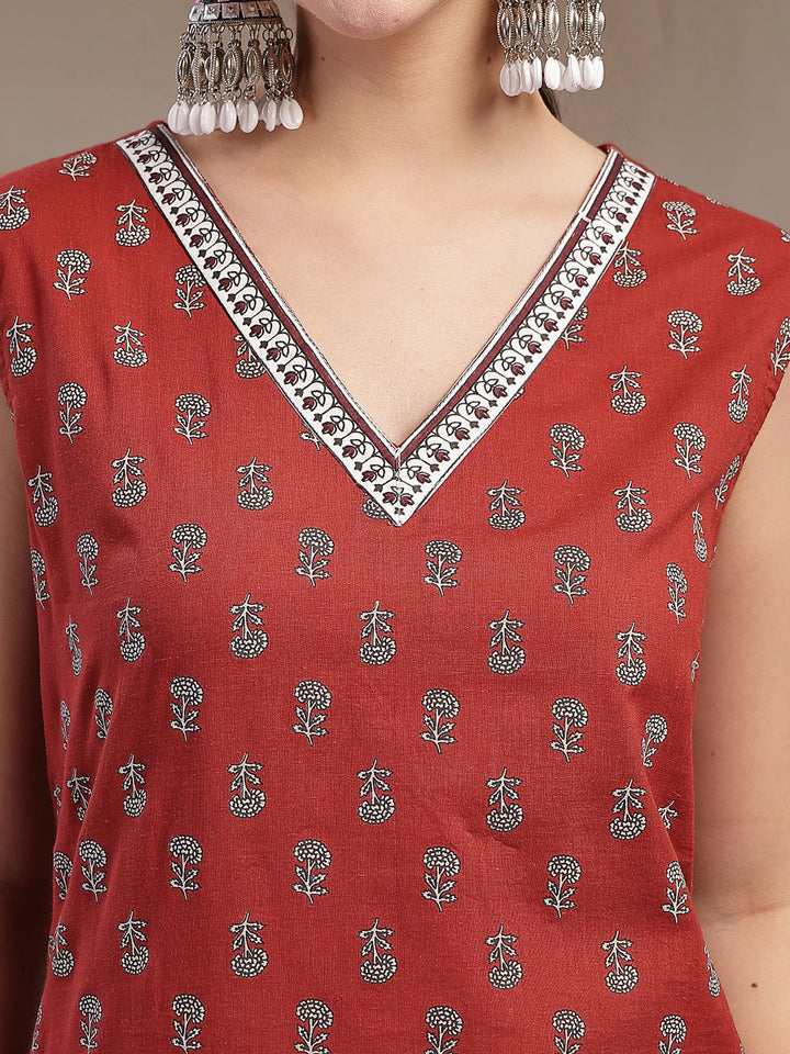 Buti Printed Cotton Straight Kurta