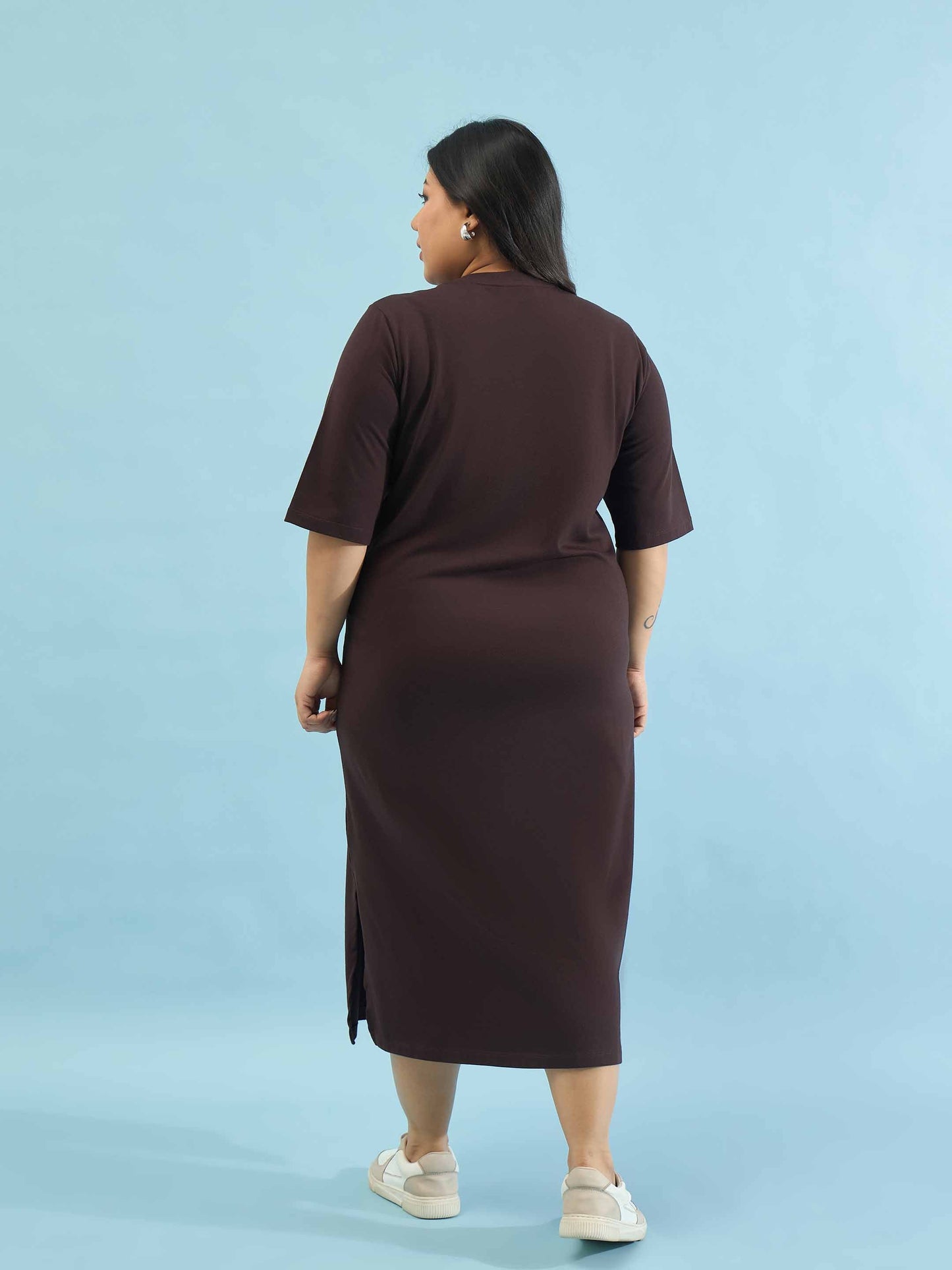 Brown MIAMI T Shirt Dress