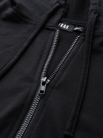 Black Terry Hooded Jacket