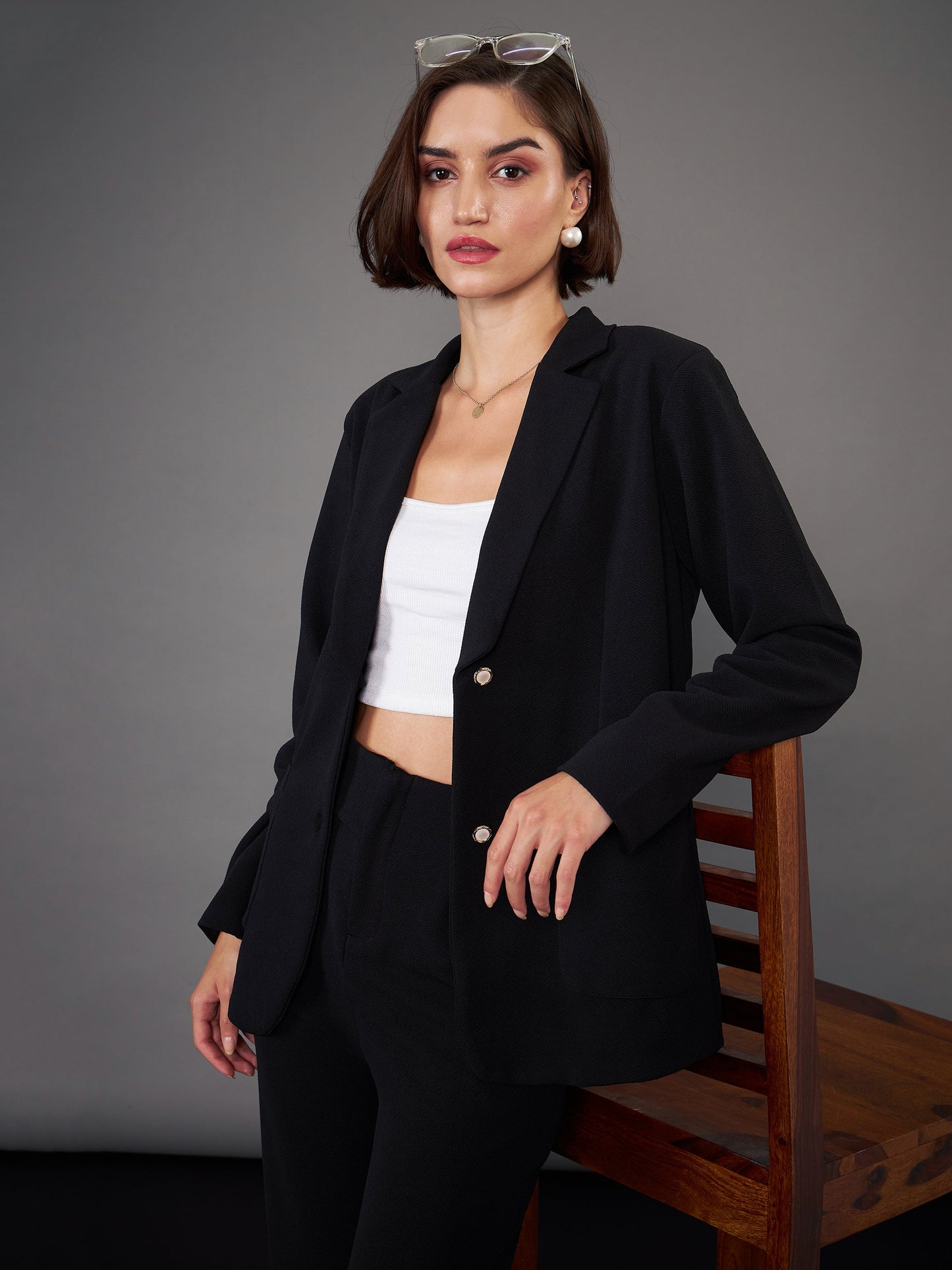 Black Slim Fit Blazer